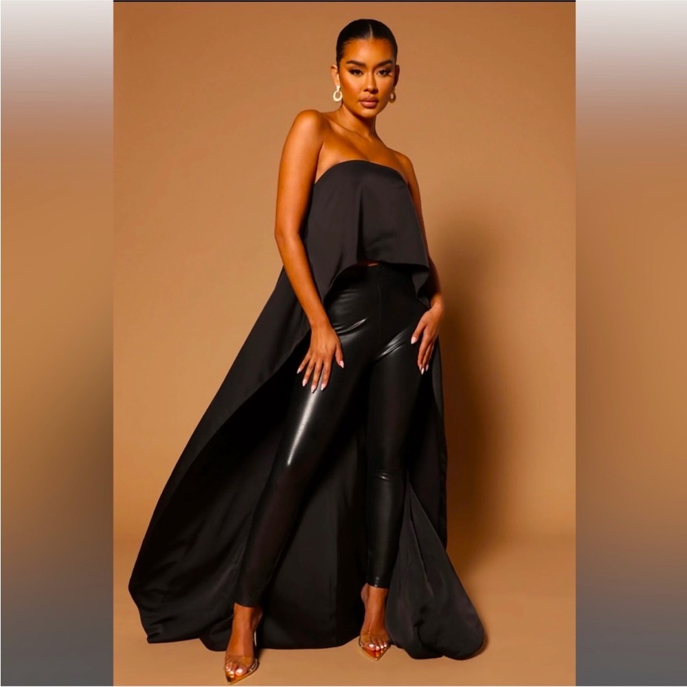 NOVALUXE Shelly High Low Tube Top - Black